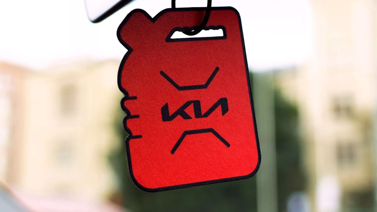 Kia Gasoline-Scented Air Freshener for EV Drivers