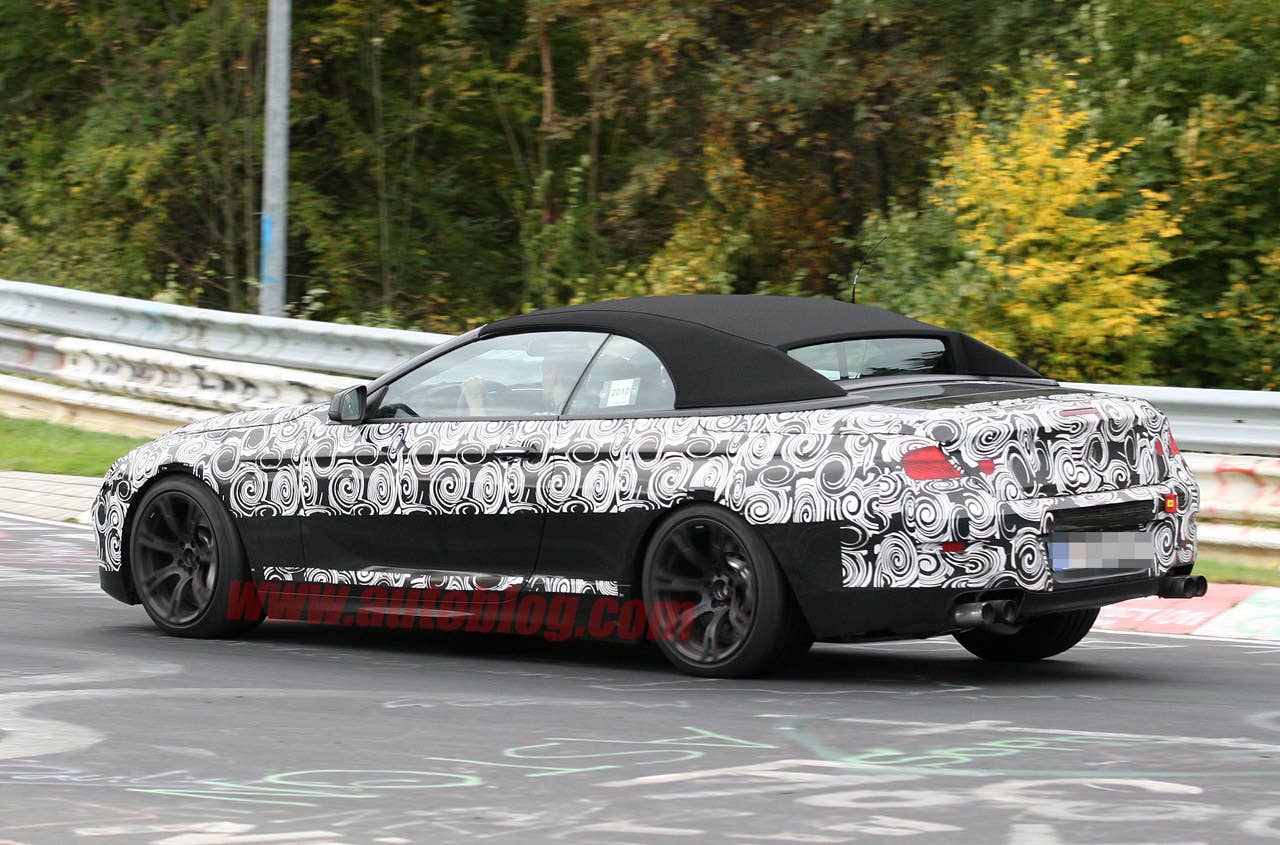 BMW M6 Convertible spy shots