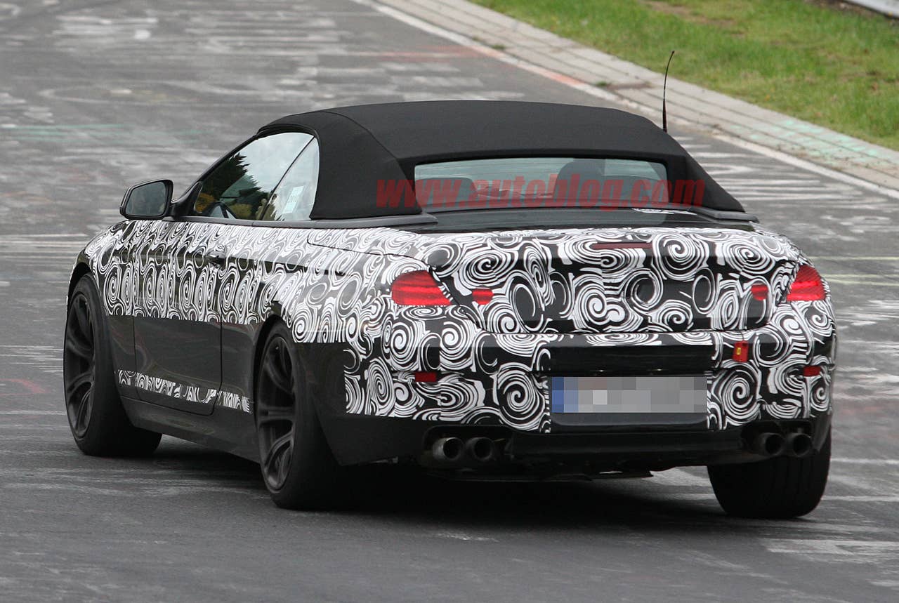 BMW M6 Convertible spy shots