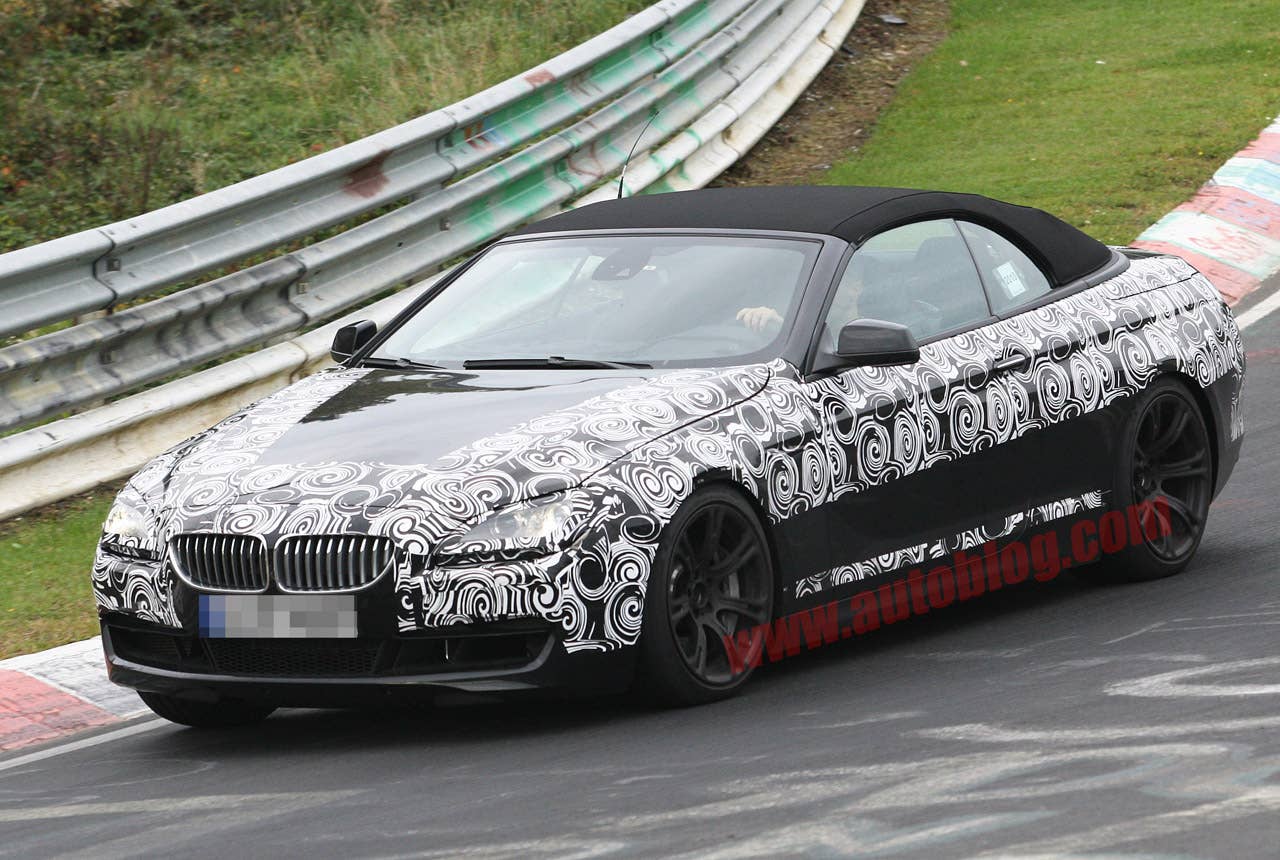BMW M6 Convertible spy shots