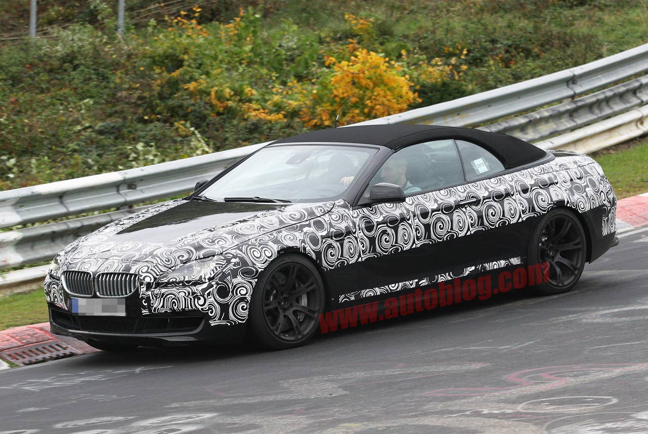 BMW M6 Convertible spy shots