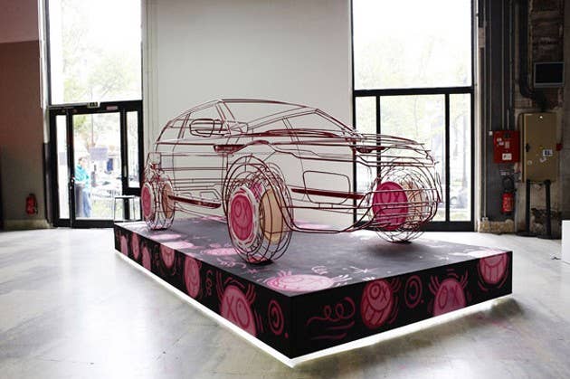 Land Rover Evoque Wire-Frame Art