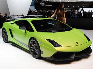 One of the hottest cars at the 2010 Geneva Motor show is undoubtedly the 2011 Lamborghini Gallardo 570-4 Superleggera. The new "superlight" edition of the Italian sportscar is 70 kilograms lighter than the standard model, or 154 pounds. It is propelled by a direct-injected 5.2-liter V10 that develops 570 horsepower. Lamborghini claims it can do 0-62 mile per hour in just 3.4 seconds and has a top speed of 202 mph.Read MoreDetroit Auto ShowLA Auto ShowPorsche 918 Hybrid ConceptLamborghini Gallardo 570-4 Superleggera Photos