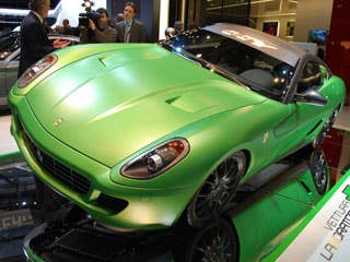 You know that hybrid technology has really caught on when even a legendary sportscar maker like Ferrari is using it. The Ferrari 599 HY-KERS is not a typical hybrid, though. The HY-KERS is a pretty normal Ferrari 599, but it also incorporates a version of Ferrari's Kinetic Energy Recovery System – a.k.a.  regenerative braking – developed in last year's Formula One program.Read MoreDetroit Auto ShowLA Auto ShowPorsche 918 Hybrid ConceptFerrari 599 HY-KERS Photos