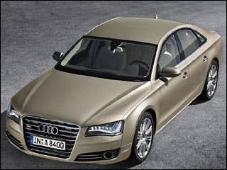 Price: Likely in the mid-$80,000 range to start Arriving in showrooms late in the year, this upsized, shapely beauty builds on previous editions, but it’s more spacious, more stylish, and offers better performance than before. It will be powered by a 372-hp, direct-injected, 4.2-liter V8, mated to an eight-speed automatic transmission. Audi is saying the revamped model will offer a 15 percent improvement in fuel economy over the previous edition, which is EPA-rated at 16/23 mpg city/hwy. The interior will also be more luxurious than ever, with bountiful wood and leather trim. A new navigation system offers Multi Media Interface Touch, a system that recognizes handwritten instructions on a touch pad.Research the 2010 Audi A82010 Audi A8 Overview2010 Audi A8 PicturesFree 2010 Audi A8 Price Quote