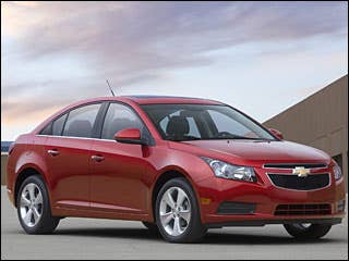 Price: Estimated to start in the mid teens The Cruze compact sedan, due in the fall, is a success story in Europe and Asia, and GM is obviously hoping its reception here is just as enthusiastic. The company wants and needs to sell more fuel-efficient vehicles, and the Cruze will help, getting 40 mpg on the freeway. It should still deliver some zip, thanks to a turbocharged, 140-hp, 1.4-liter four-cylinder engine that can be mated to either a six-speed automatic or manual trans. A 1.8-liter engine will also be available. The Cruze will provide almost as much passenger space as a midsize sedan, and will also offer 10 airbags, a navigation system and electronic stability control with rollover sensors.Research Small CarsIn Pictures: America's Small Car Champ?In Pictures: 2011 Chevy CruzEuropean Cars On Their Way To America