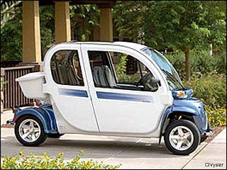 Cost: $7,000 to $13,000Charge time: 6-8 hours; Range: 30-40 milesTop speed: 25 mphThe GEM car, from Chrysler's Global Electric Motorcars division, is more typical of what's available to today's average consumer.More On the GEM Car at CNNMoney.comRead More Articles at CNNMoney.comSupercar for CopsTop 10 Luxury Rides6 Things Never to Tell a Car Salesman