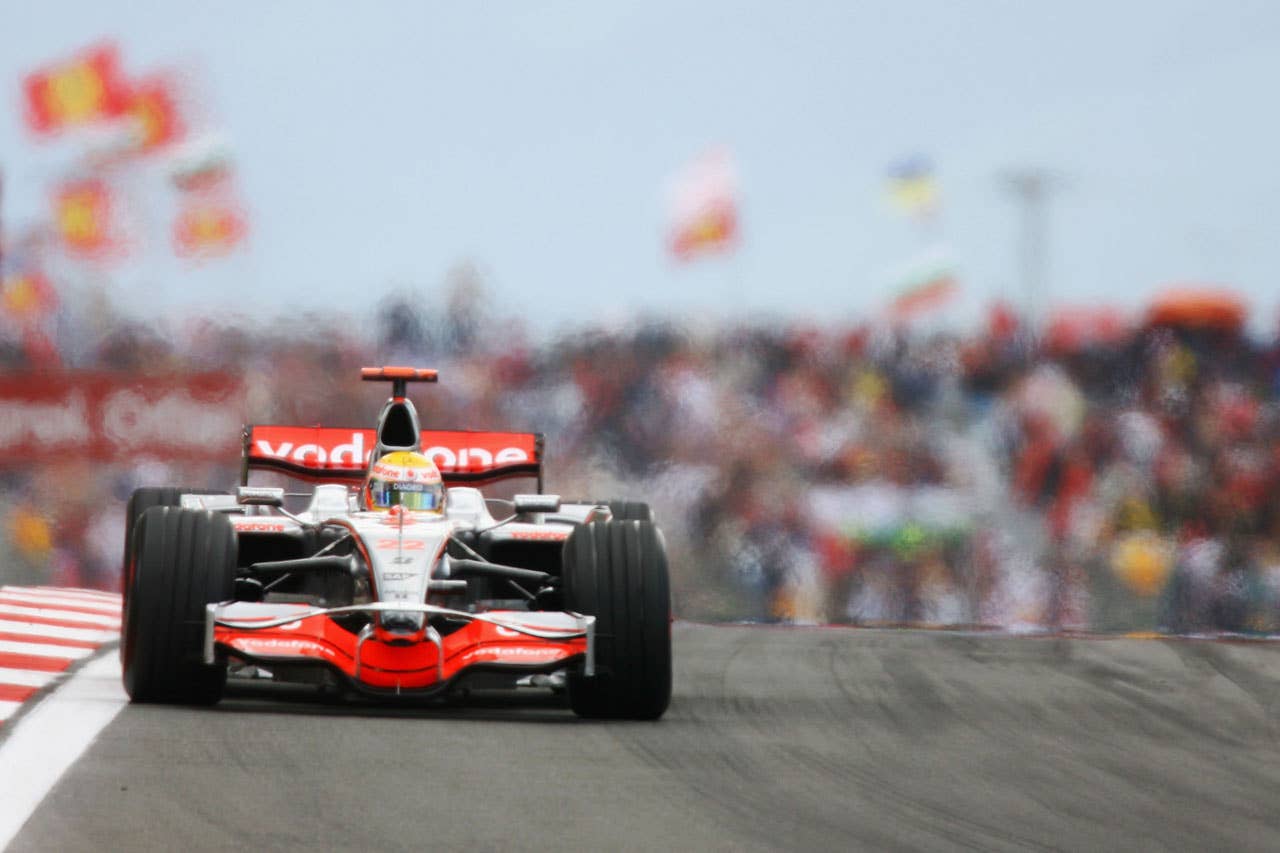 ISTANBUL, TURKEY - MAY 11: Lewis Hamilton of Great Britain and McLaren Mercedes in action during the Turkish Formula One Grand Prix at Istanbul Park on May 11, 2008, in Istanbul, Turkey. (Photo by Mark Thompson/Getty Images)