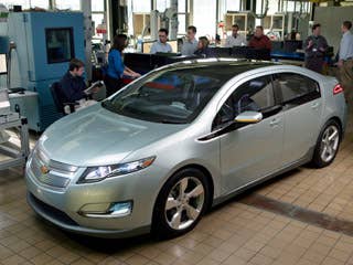 The Chevrolet Volt in the Battery Lab at the General Motors Tech Center in Warren, Michigan Wednesday, October 15, 2008. Expect the battery pack to be the "secret sauce" for electric cars in the future.Research Alternative Fuel VehiclesCan the Volt Get 230 MPG?Alternative Fuel Buying GuideElectric Vehicles