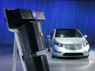 For trips up to 40 miles, the Volt is powered only by electricity stored in its 16-kWh, lithium-ion battery. When the battery's energy is depleted, a gasoline/E85-powered engine generator seamlessly provides electricity to power the Volt's electric drive unit while simultaneously sustaining the charge of the battery. This mode of operation extends the range of the Chevy Volt for several hundred additional miles, until the vehicle's battery can be charged. Research Alternative Fuel VehiclesCan the Volt Get 230 MPG?Alternative Fuel Buying GuideElectric Vehicles