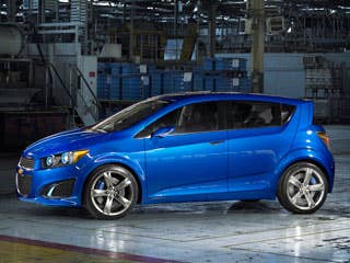 The new Aveo will go on sale as a 2012 model and production will start in 2011 in Michigan. Pricing is expected to stay in the low to mid teens for most models, although an example such as the RS will likely be somewhere north of $15,000 (and probably closer to $20,000) should it go on sale. Which, by the way, GM won't confirm.Research the Chevy AveoChevy Aveo OverviewChevy Aveo PhotosFree Chevy Aveo Price Quote