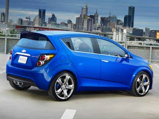 Don't believe the hype that this is just a show car. GM insiders have said to us that "other than the mirrors, door handles, wheels and perhaps some of the grille venting, this is pretty close to what we want the next Aveo to look like." We hope that the wheels and grille become production standards (the mirrors and door handles aren't bad, but we know they're probably too much of a show car fantasy for us to get excited about). GM is serious about small cars (check out their Cruze that they launched in LA -- it's bigger than this Aveo but is an indication of them wanting to put value in small cars for perhaps for the first time in the company's history).Research the Chevy AveoChevy Aveo OverviewChevy Aveo PhotosFree Chevy Aveo Price Quote