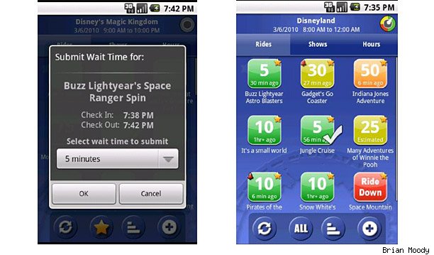 Ride Hopper ($.99) -This one is more useful once you reach your holiday road trip destination if that happens to be an amusement park. Ride Hopper shows you user-submitted wait times for over 4,300 rides at 260 or more theme parks, including Busch Gardens, Disneyland, Disney World, Epcot, Legoland, Six Flags, Sea World, Universal Studios and more. Most users rank it 3 or 4 out of 5 stars.