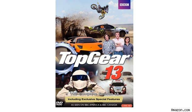 Top Gear DVDs Price: $19.99  It’s too soon to tell if the American version of Top Gear will be as good as the original British one, but if history tells us anything, it’s that the American series is much more likely to jump the shark. Regardless, there’s no doubt that the British team of Richard, Jeremy and James provides some of the most entertaining and interesting automotive TV ever.  The gift of Top Gear is ideal for all automotive tech heads that like to sit back and live life as a couch potato now and then. It’s funny, entertaining and can whet your appetite for automotive tech almost as well as we can.