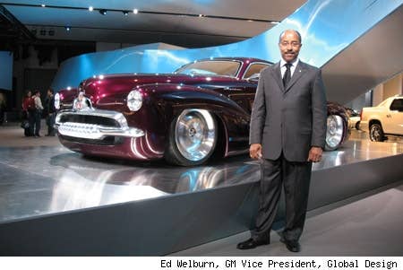 Ed Welburn with the Holden Efijy Concept