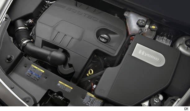 Belt-Alternator-Starter Mild Hybrid, continued - GM engineers added a second idler pulley to the drive belt, which allowed the alternator-motor to restart the engine after a stop and feed some extra torque to the engine crankshaft when the driver wanted more acceleration. Unfortunately, the first generation BAS hybrid only had a 5 kW output (about 6.7 horsepower) and a 36-volt nickel-metal-hydride battery, which limited its usefulness. At the 2008 Geneva Motor Show, GM announced a second-generation version of this system with a more powerful 15 kW (about 20 hp) alternator-motor and a lithium-ion battery. This system will debut in early 2011, likely on the Buick Regal.