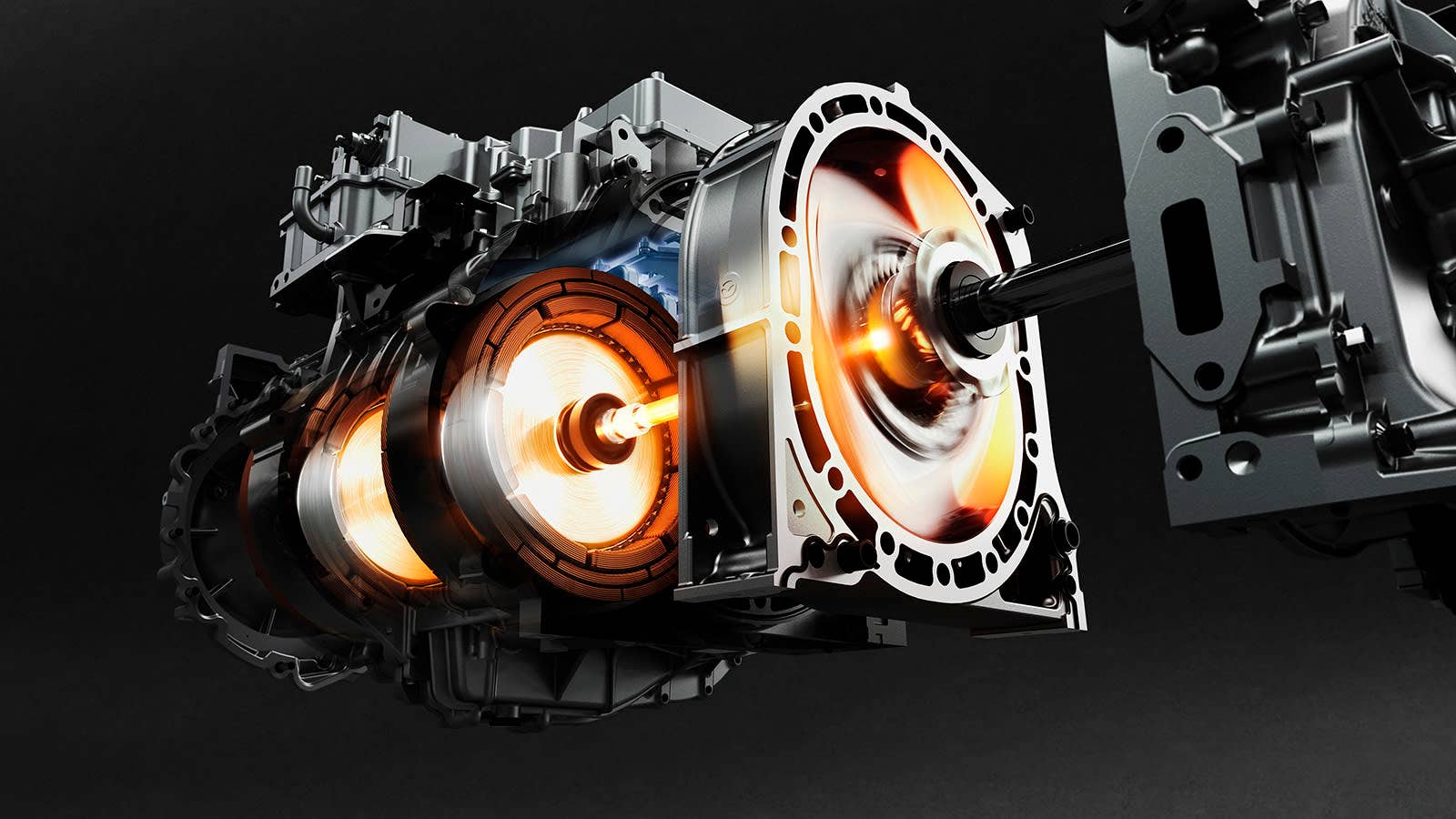Mazda MX-30 R-EV powertrain cutaway