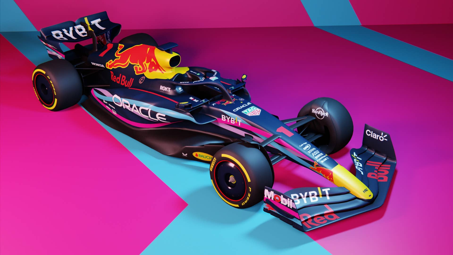 Formula one car RB19 has been captured during the project Make Your Mark in Miami, Florida, United States on April 28, 2023. // Red Bull Racing / Red Bull Content Pool // SI202305020350 // Usage for editorial use only //