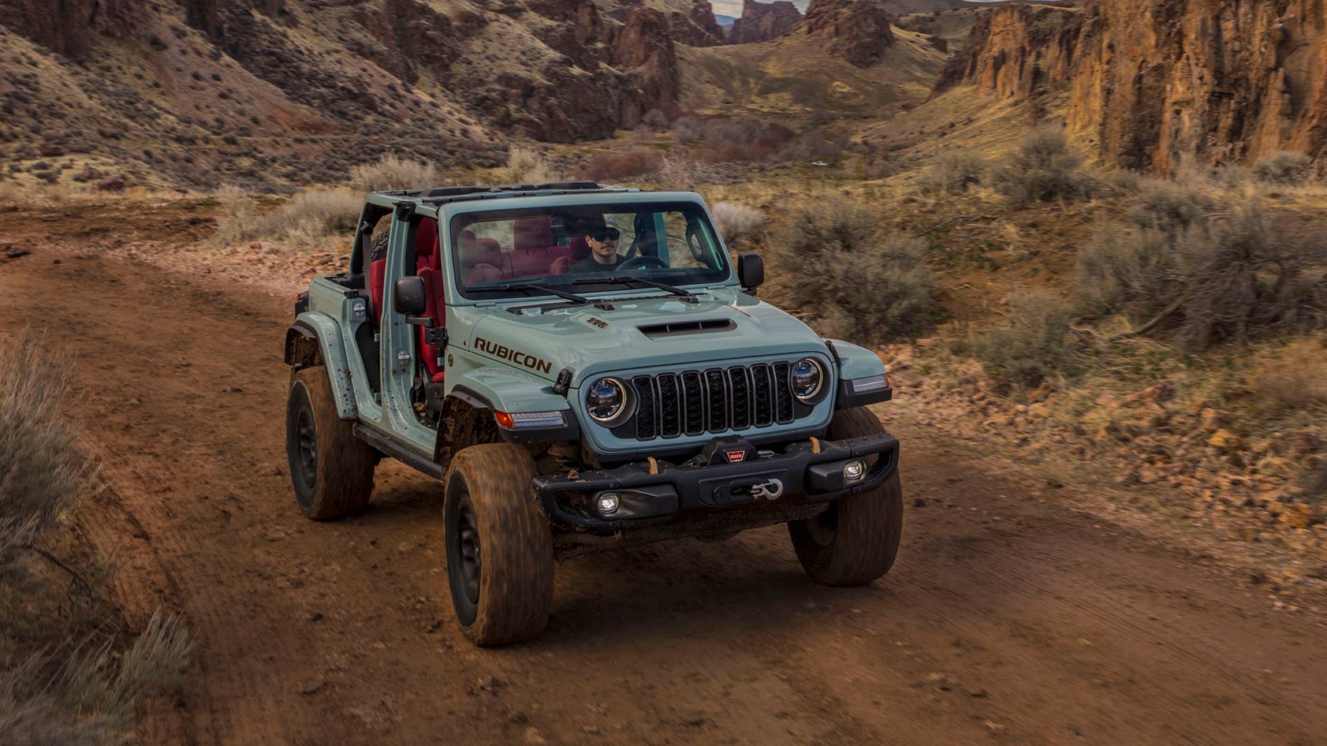 New 2024 Jeep® Wrangler Rubicon 392 with available factory-installed 8,000-lb.-capacity Warn winch