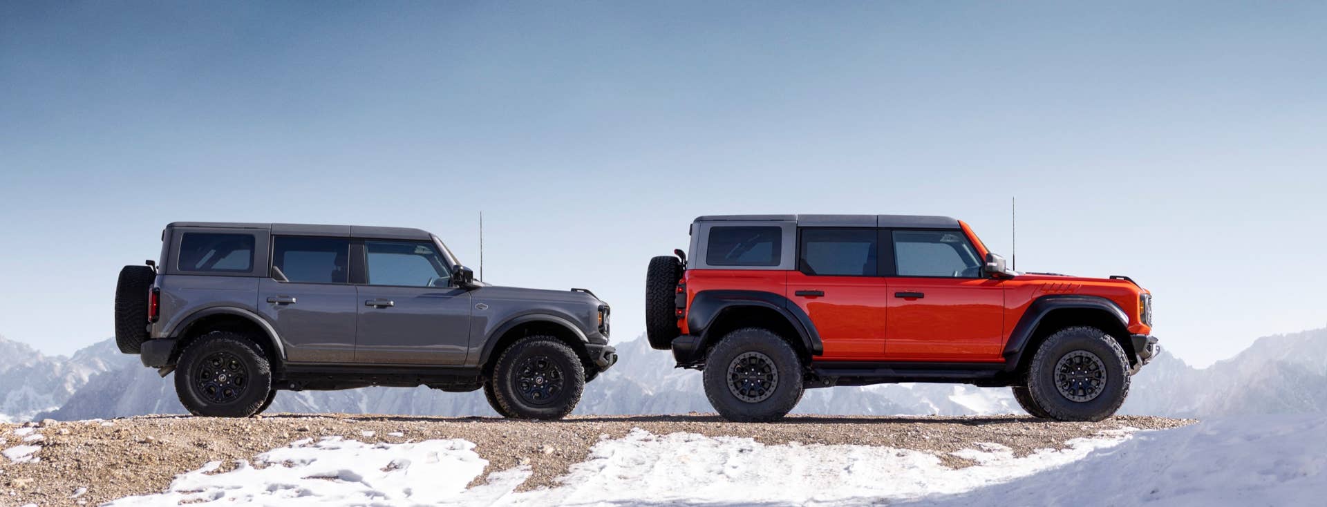 2022 Ford Bronco Raptor and Wildtrak