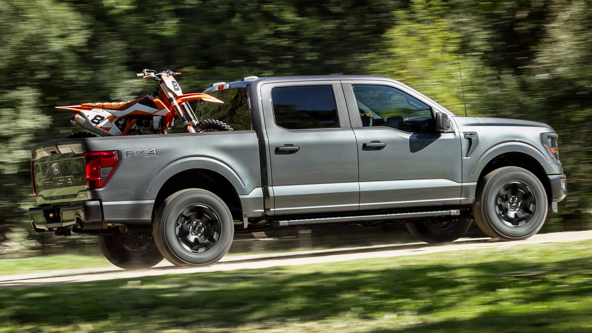 2024 Ford F-150 preproduction model shown with optional equipment. Available early 2024. Actual production vehicle may vary. Professional driver on closed course. Always consult the Owner’s Manual before off-road driving, know your terrain and trail difficult, and use appropriate safety gear.