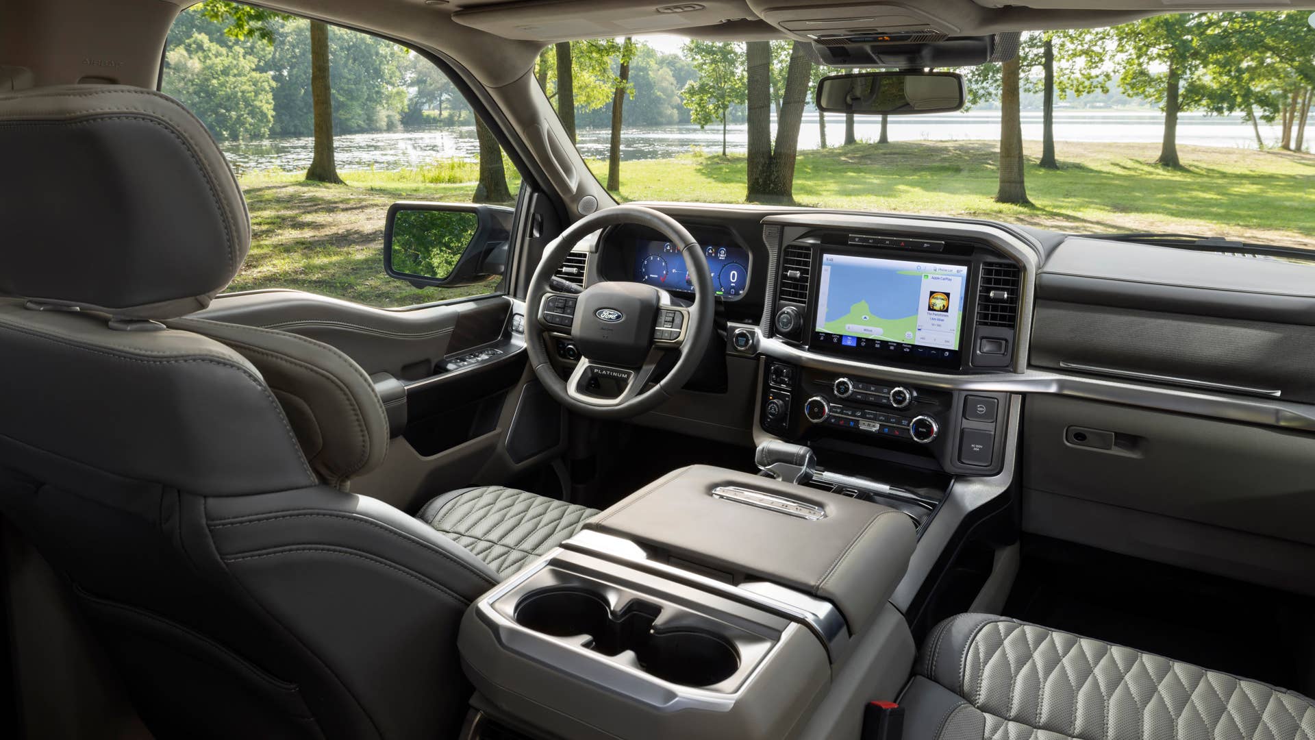 2024 Ford F-150 preproduction model with Ford accessories shown. Available early 2024. Actual production vehicle may vary.  Pro Access Tailgate available Spring 2024.