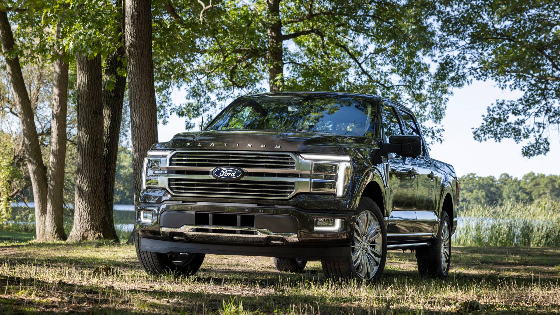 2024 Ford F-150 preproduction model with Ford accessories shown. Available early 2024. Actual production vehicle may vary.  Pro Access Tailgate available Spring 2024.