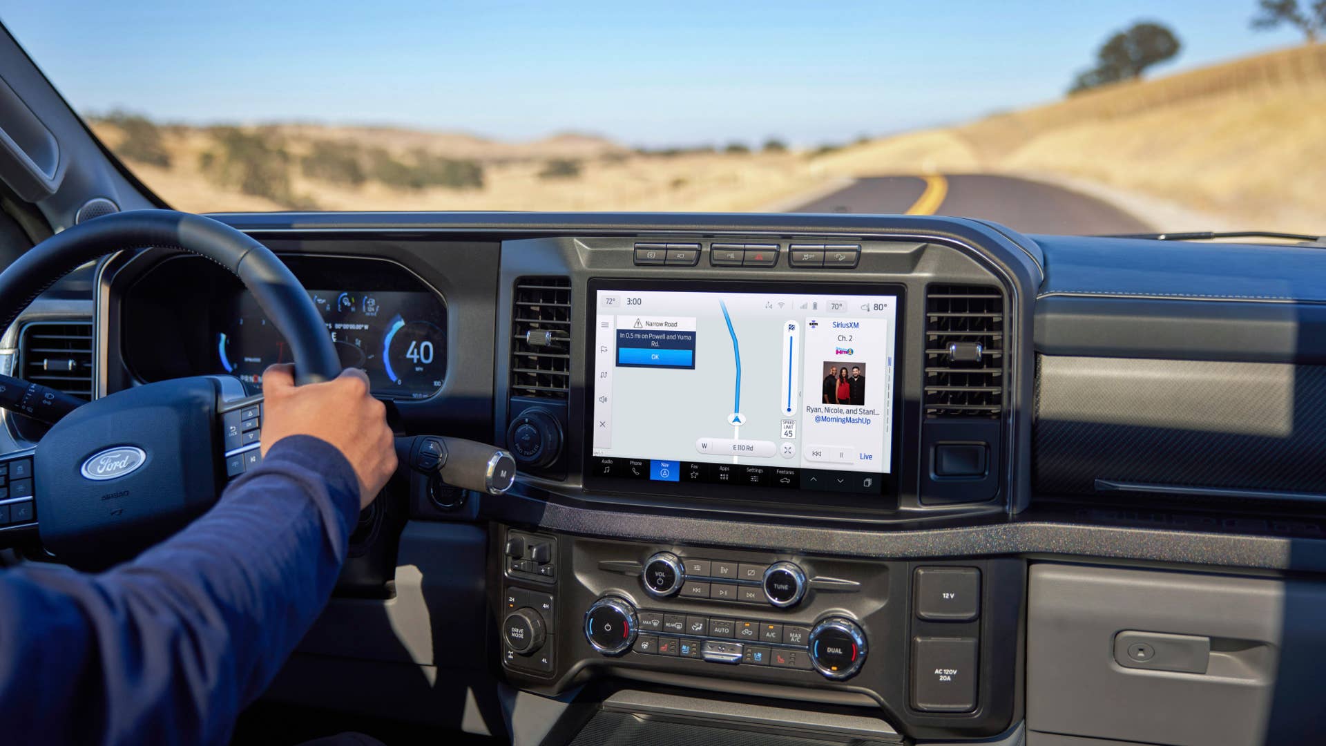 Preproduction model shown with available features. Available early 2023