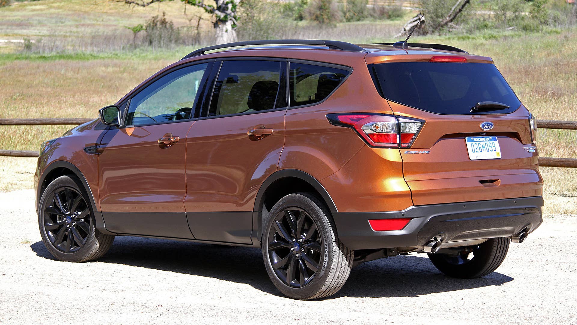 2017 Ford Escape rear 3/4 view