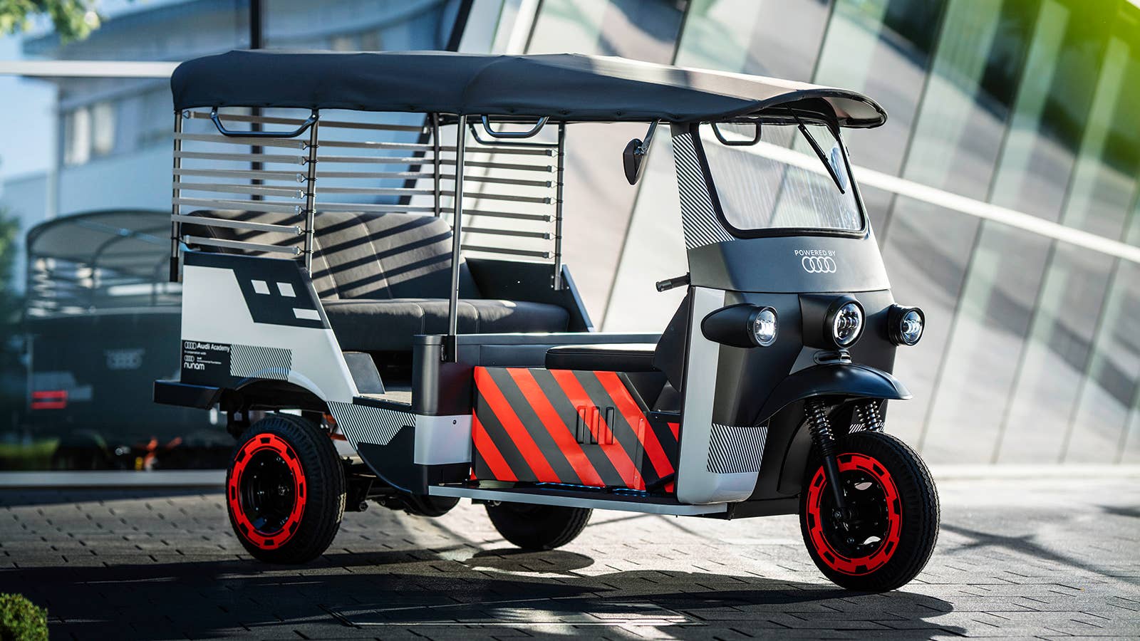 Nunam electric rickshaw with Audi batteries