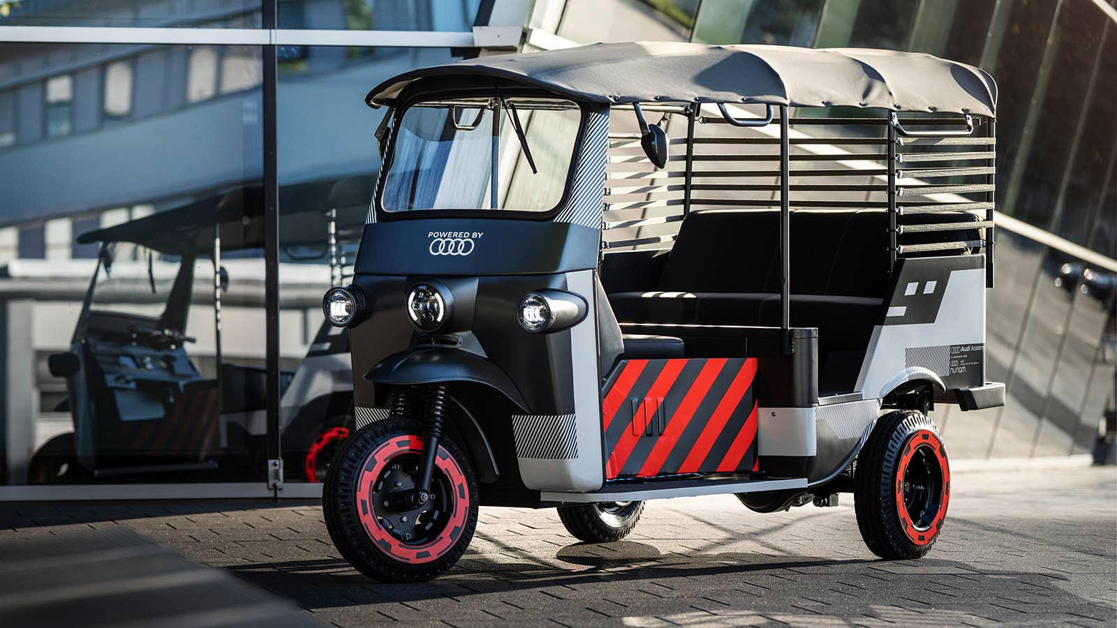 Nunam electric rickshaw with Audi batteries