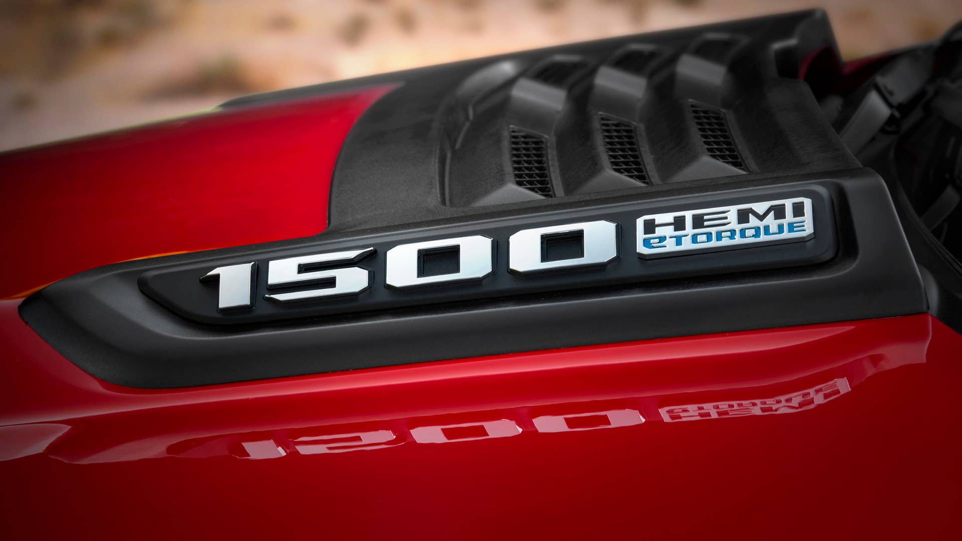 2023 Ram 1500 Laramie hood badge
