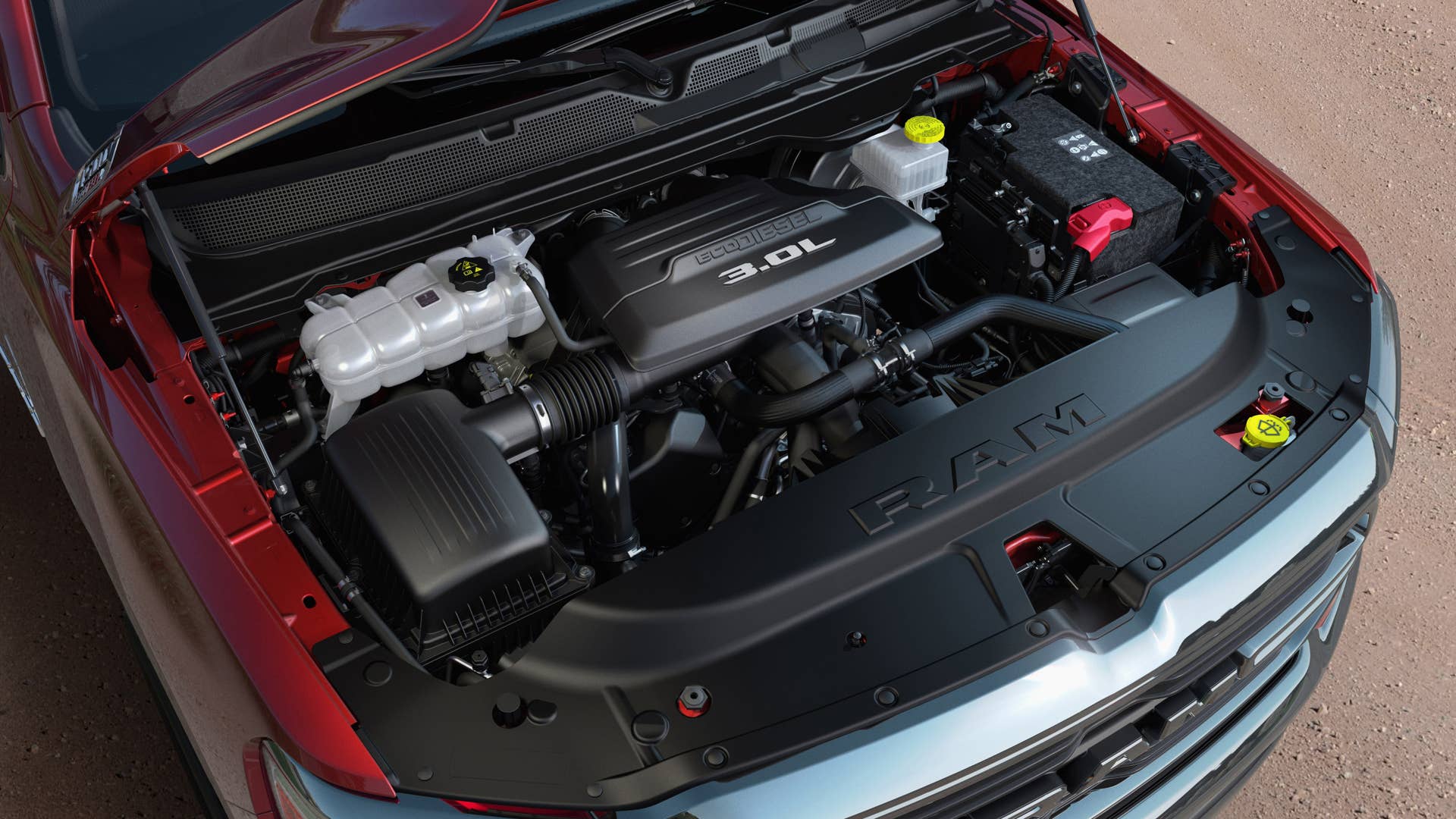 The EcoDiesel 3.0-liter V-6 available in the Ram 1500.