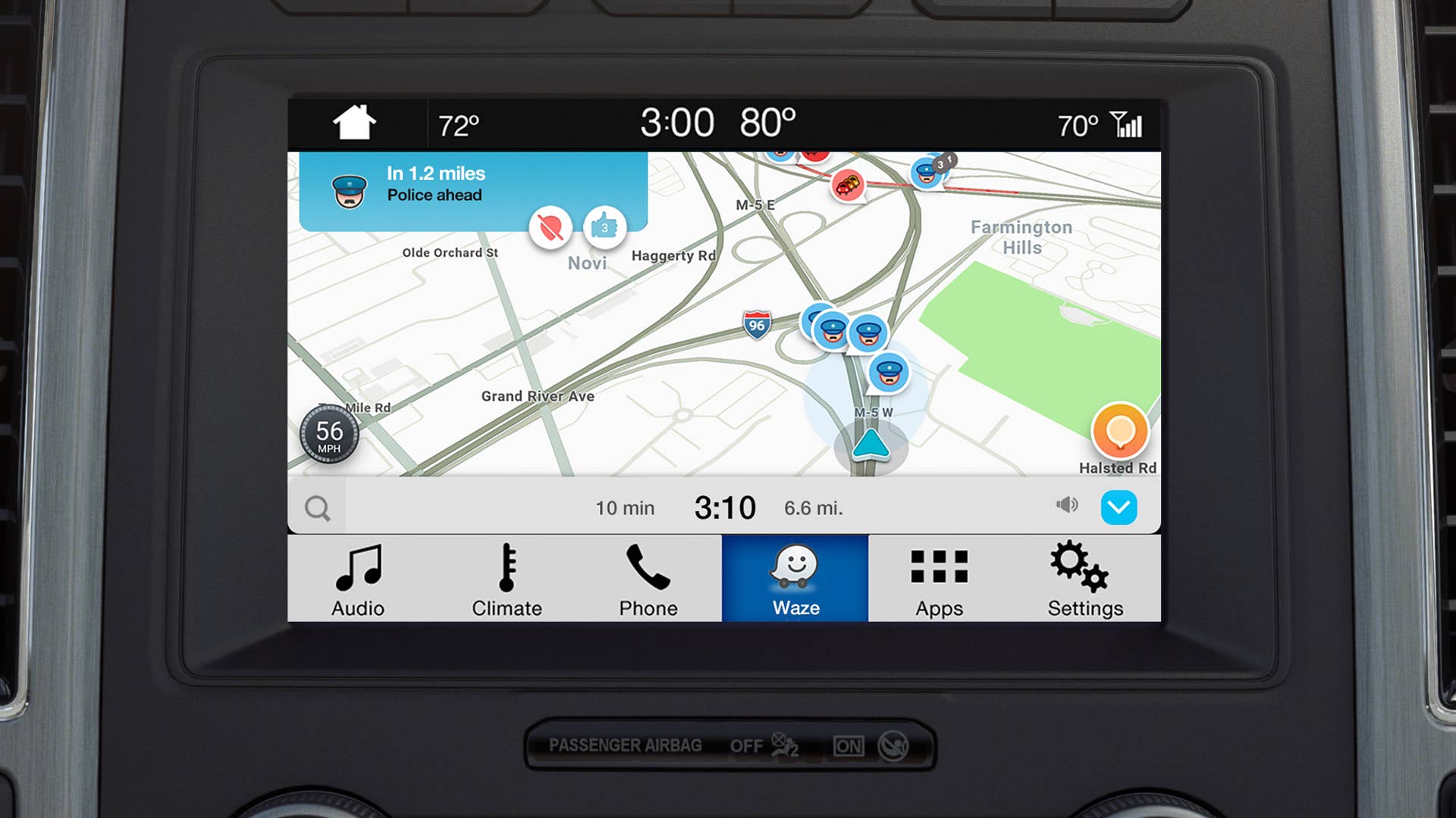 Waze users around the world can now project the app’s real-time traffic and navigation service onto the touch screen in Ford vehicles via SYNC® AppLink® and control it through voice command. For owners of Ford SYNC 3-equipped vehicles, this allows easier access to features including finding efficient traffic routes, locating cheaper fuel prices and reporting traffic accidents.