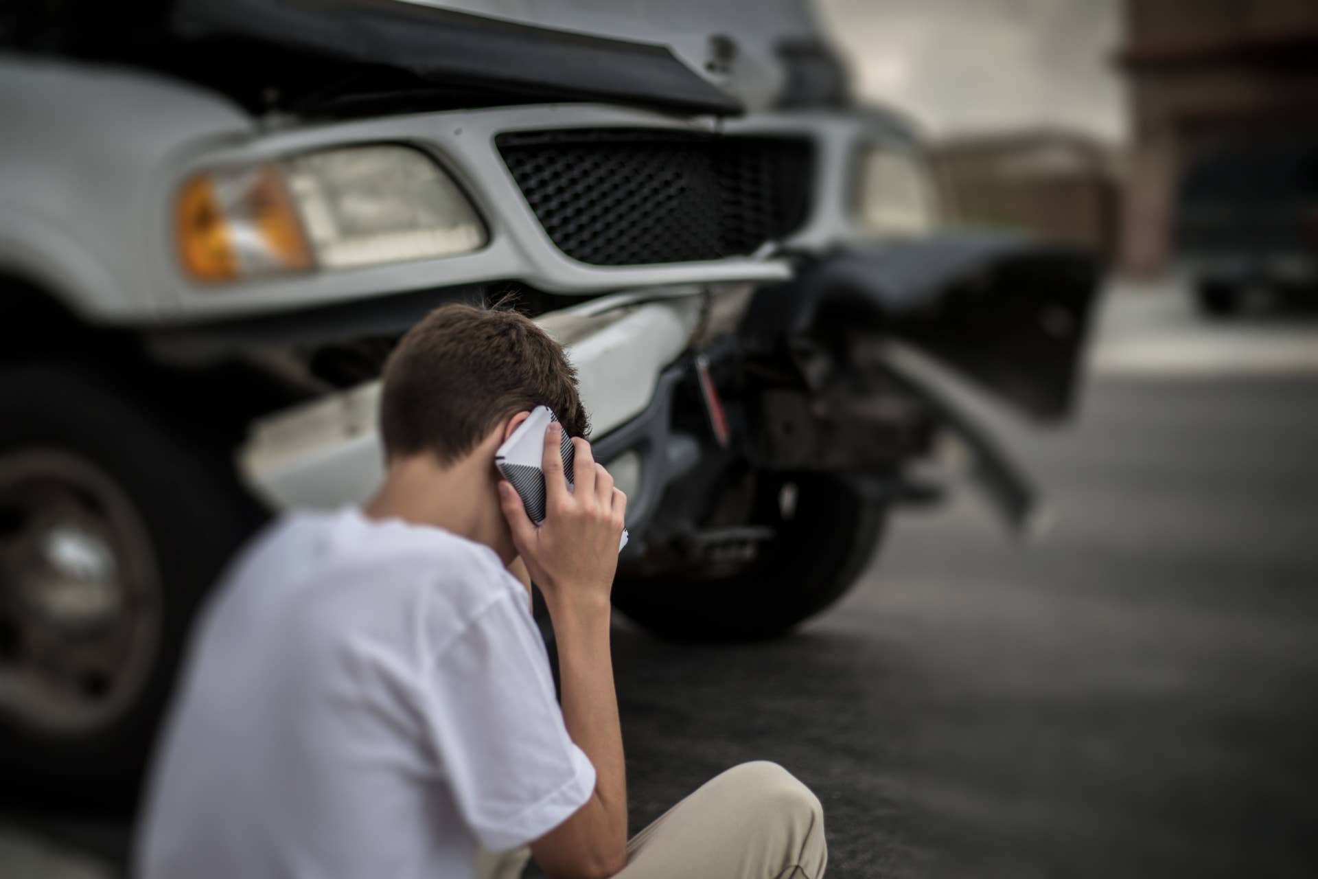 A stock photo of a Car Accident. Perfect for designs of articles about car accidents, car insurance or personal injury.