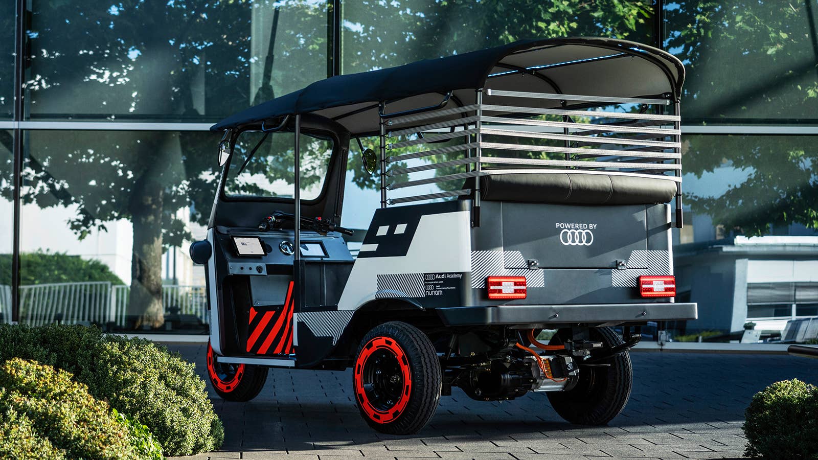 Nunam electric rickshaw with Audi batteries