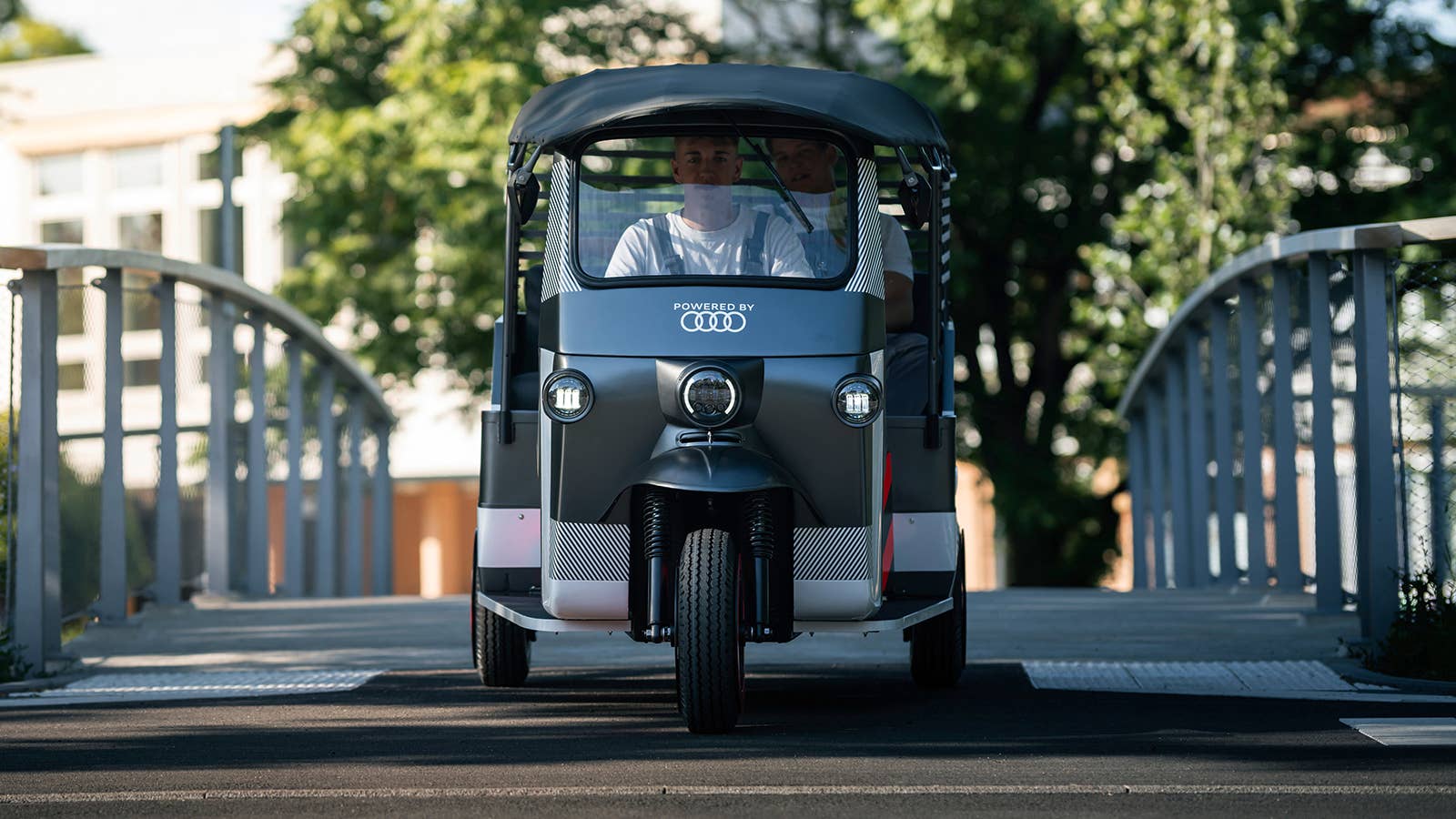 Nunam electric rickshaw with Audi batteries