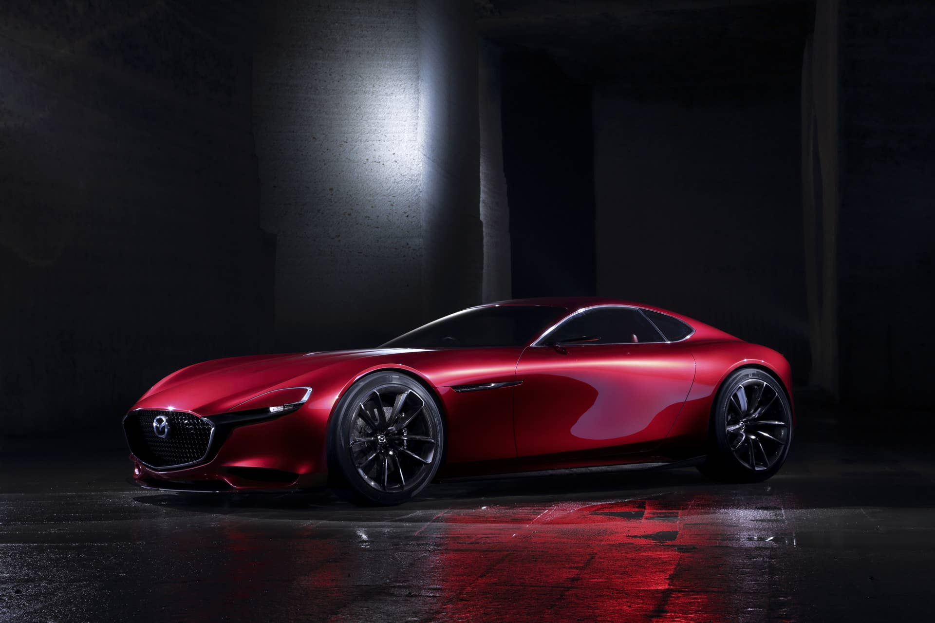 red mazda rx-vision concept