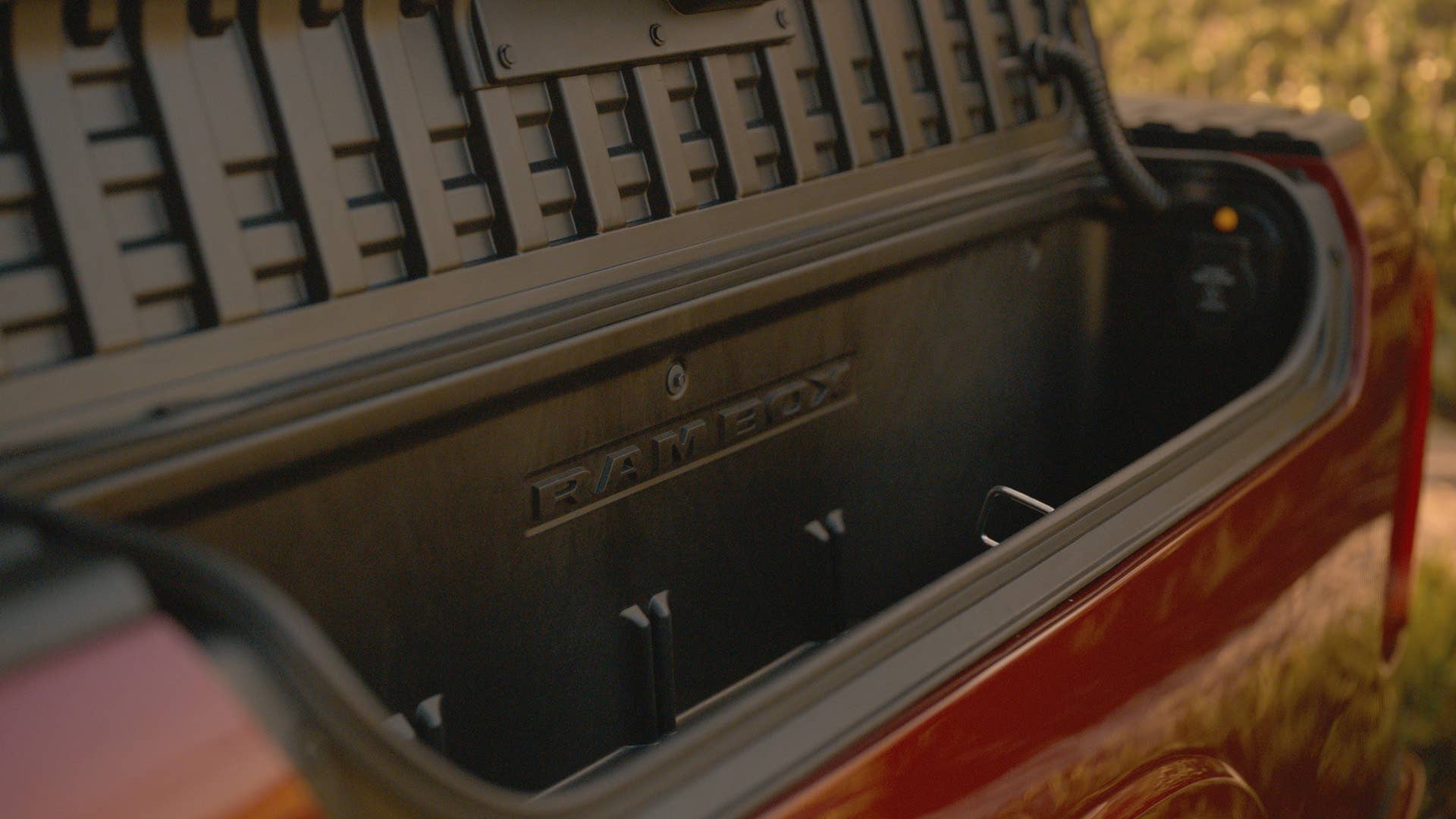 2025 Ram 1500 Tungsten with RamBox open