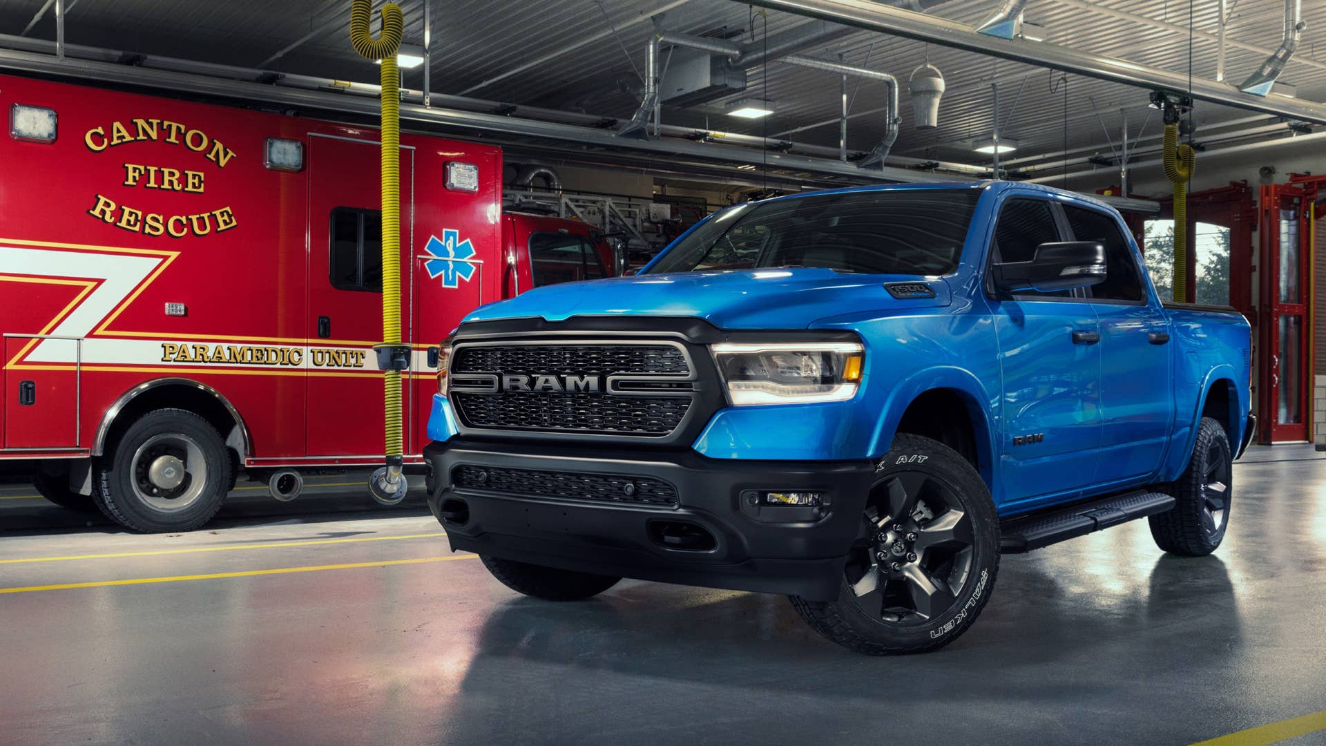 2023 Ram 1500 ‘Built to Serve’ Emergency Medical Service (EMS) front three-quarters