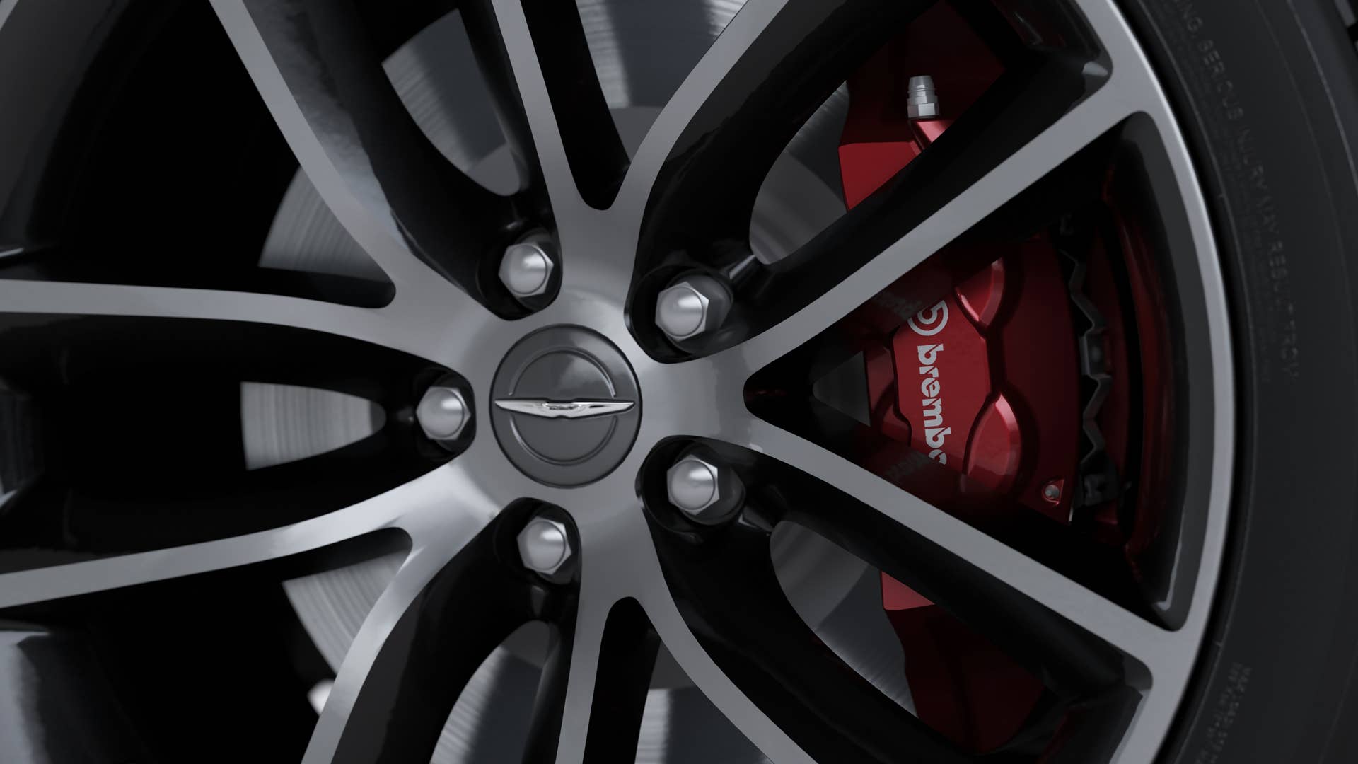 The 2023 Chrysler 300C rides on 20-by-9-inch forged wheels, and carries the Chrysler Wing badge on the wheel center caps.