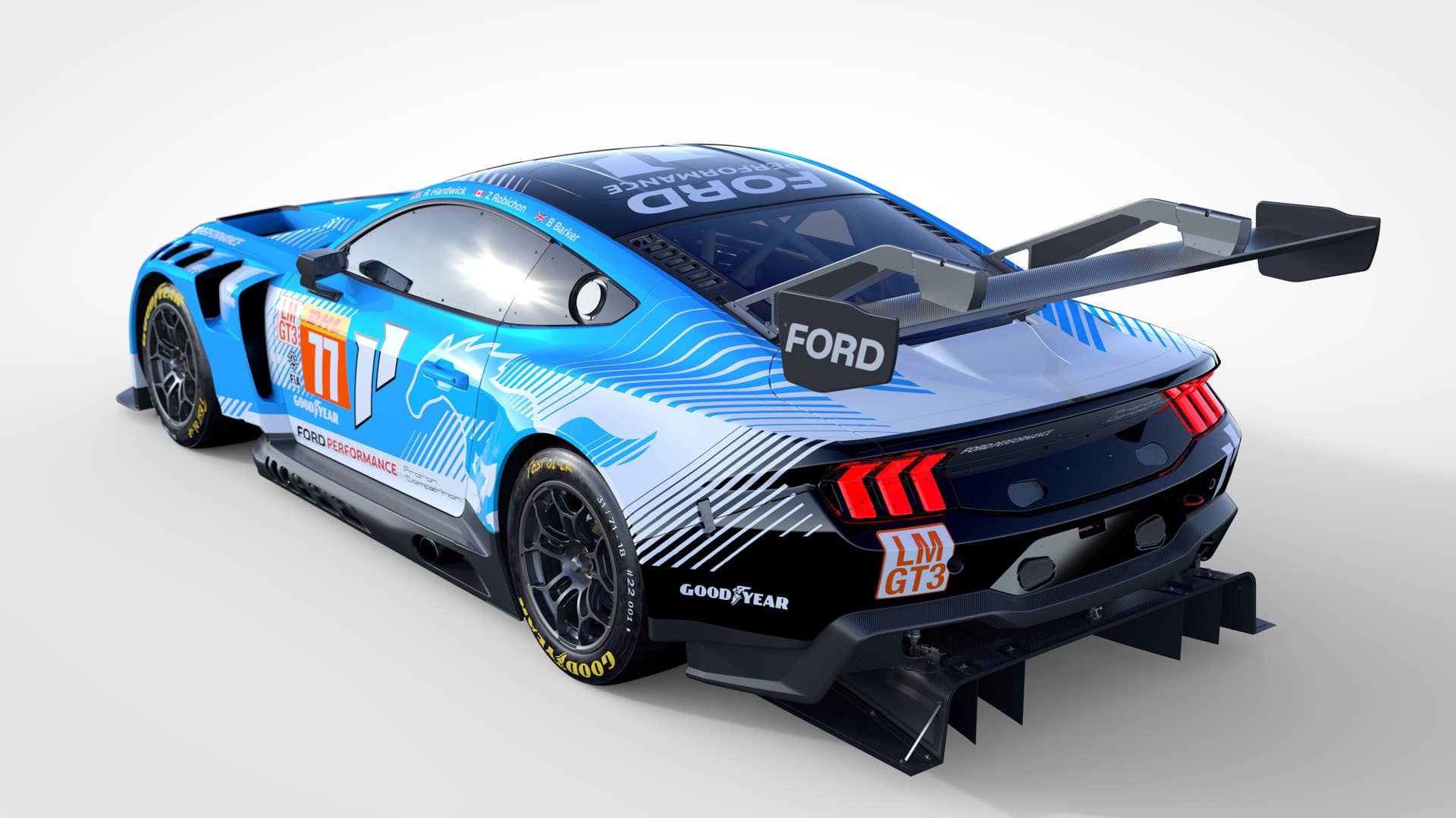 Ford reveals various Mustang GT3 race car liveries for series around ...