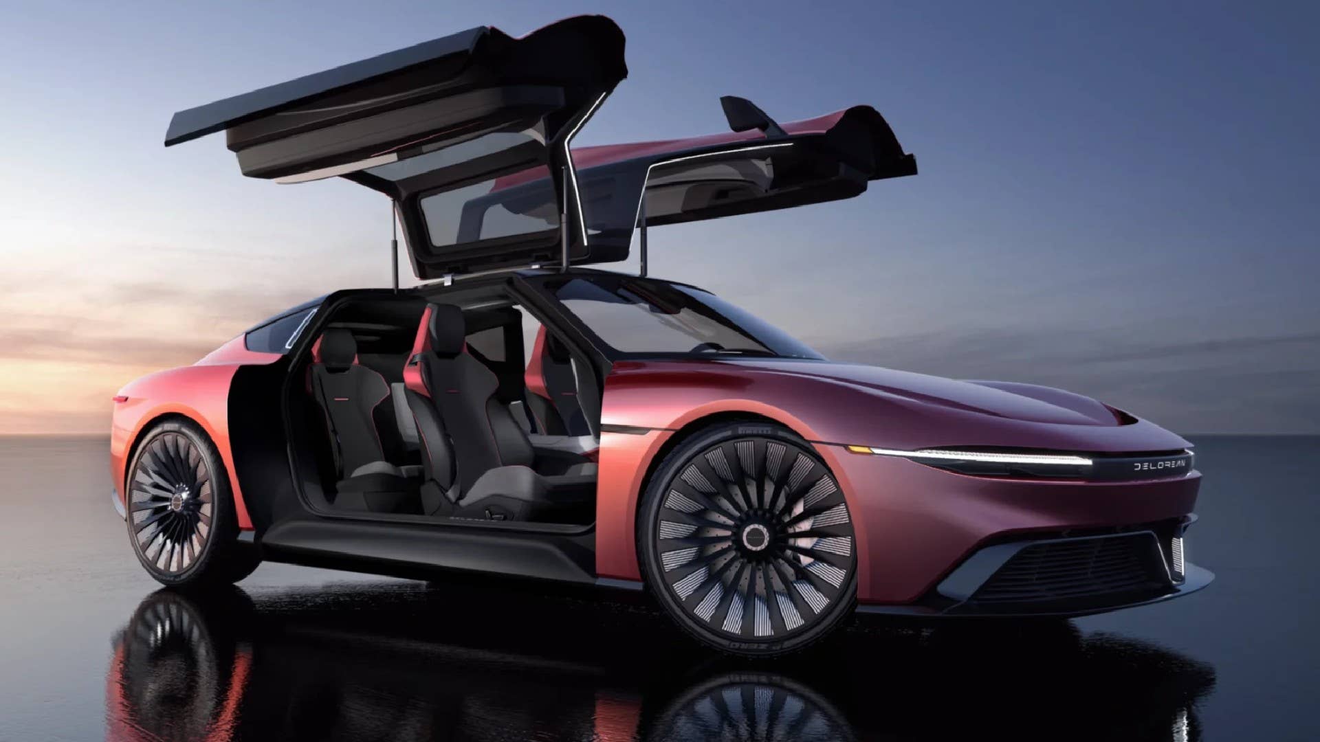 DeLorean Alpha5 brings two gullwing doors, four seats, many