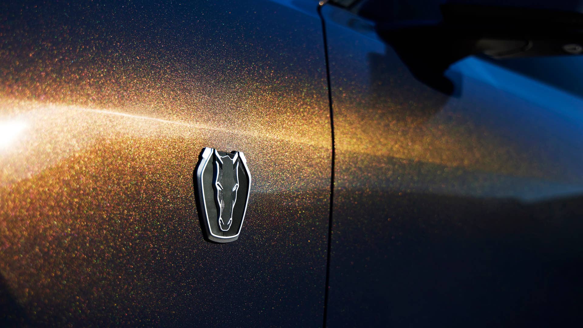 With sinister looks and a specially modified 5.0-liter V8 – the most powerful 5.0-liter V8 ever, projecting 500 horsepower – Dark Horse expands the Mustang lineup and sets a new benchmark for American street and track performance that could only come in a Mustang. Pre-production vehicles shown.