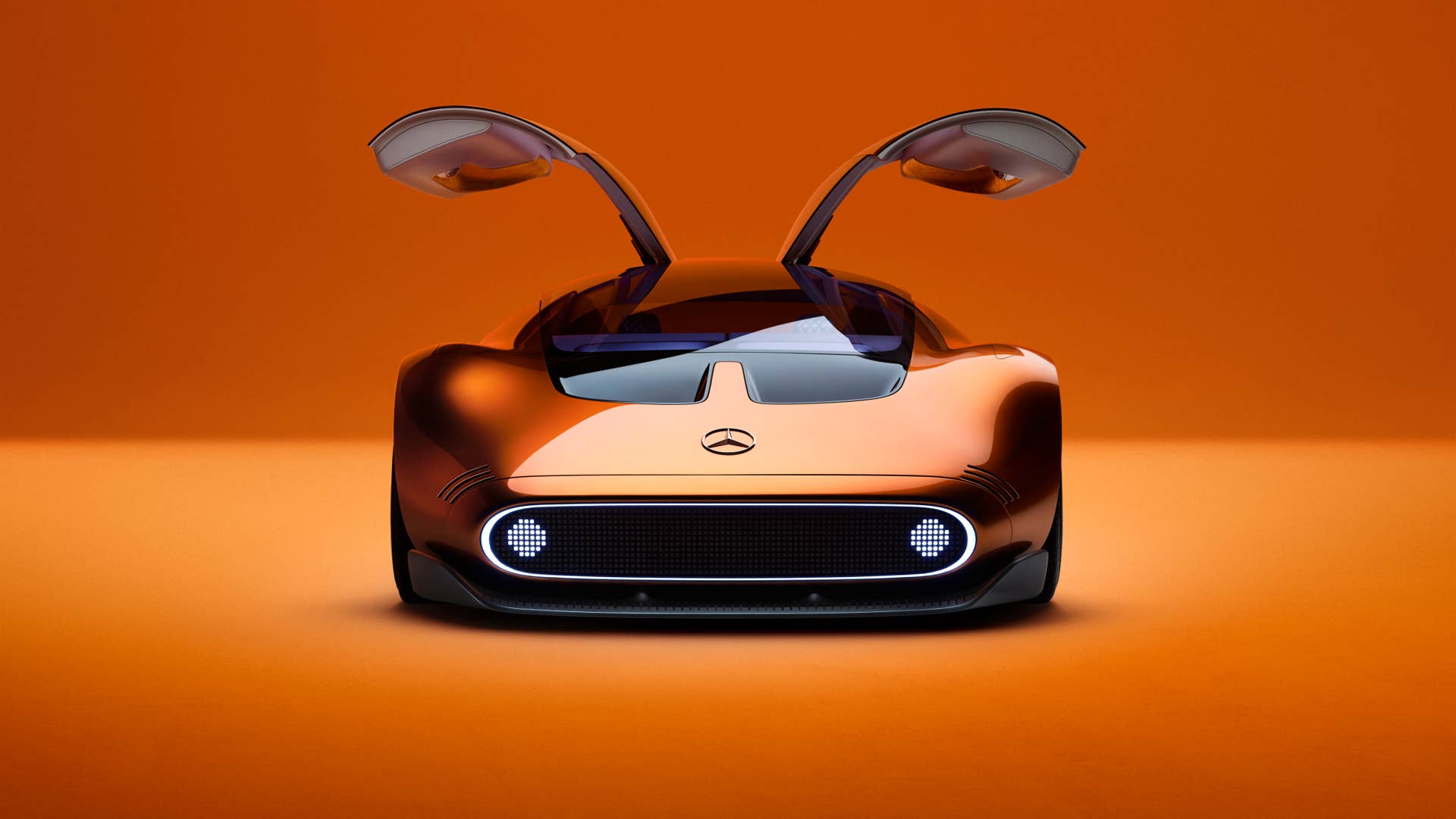 Mit dem Mercedes-Benz Vision One-Eleven präsentiert Mercedes-Benz eine neue Sportwagenstudie, die eine höchst dynamische Formensprache mit innovativer, vollelektrischer Antriebstechnologie kombiniert.  // Mercedes-Benz presents a new sports car study. The Vision One-Eleven combines a highly dynamic design language with innovative all-electric powertrain technology.