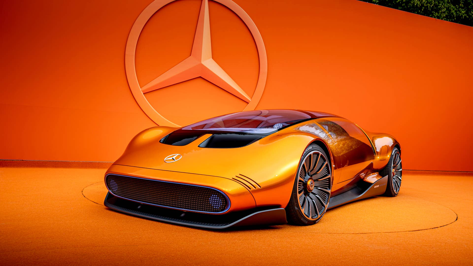 Vision One-Eleven: Mit dem Mercedes-Benz Vision One-Eleven präsentiert Mercedes-Benz eine neue Sportwagenstudie, die eine höchst dynamische Formensprache mit innovativer, vollelektrischer Antriebstechnologie kombiniert. // Mercedes-Benz presents a new sports car study. The Vision One-Eleven combines a highly dynamic design language with innovative all-electric powertrain technology.