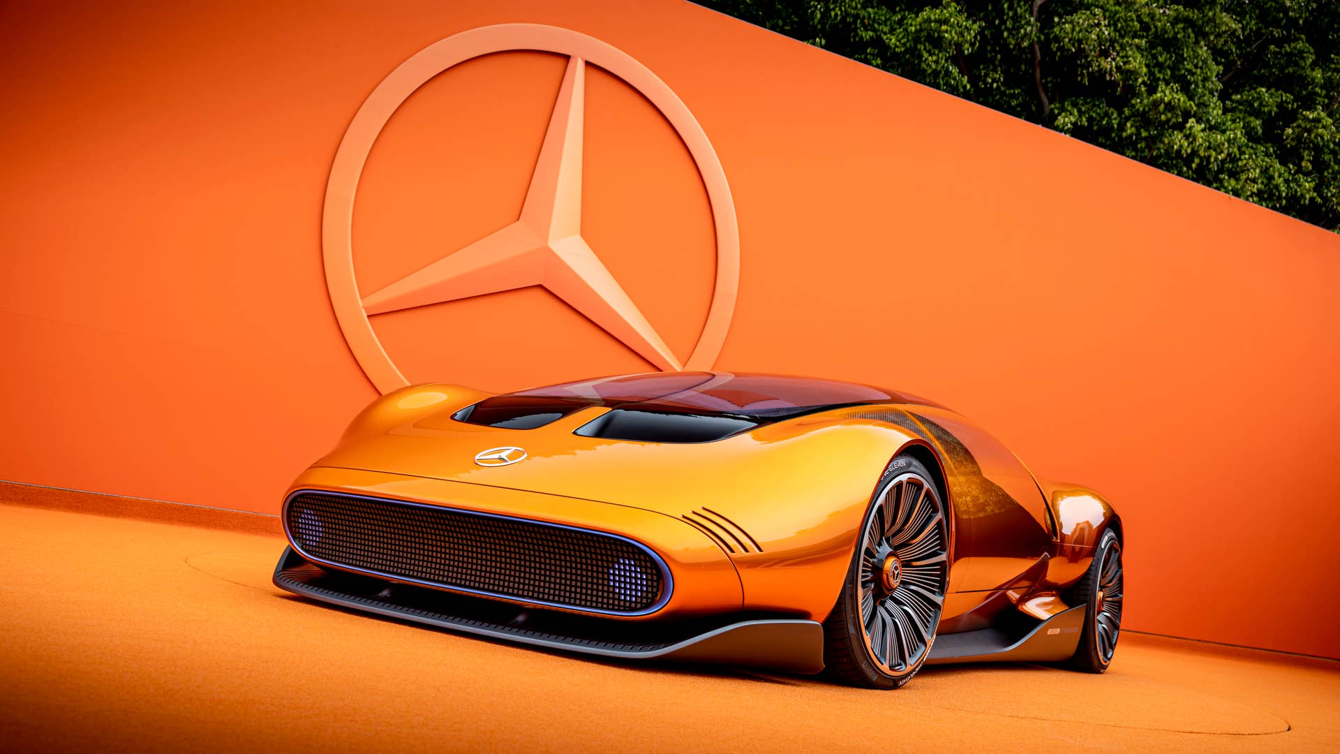 Vision One-Eleven: Mit dem Mercedes-Benz Vision One-Eleven präsentiert Mercedes-Benz eine neue Sportwagenstudie, die eine höchst dynamische Formensprache mit innovativer, vollelektrischer Antriebstechnologie kombiniert. // Mercedes-Benz presents a new sports car study. The Vision One-Eleven combines a highly dynamic design language with innovative all-electric powertrain technology.