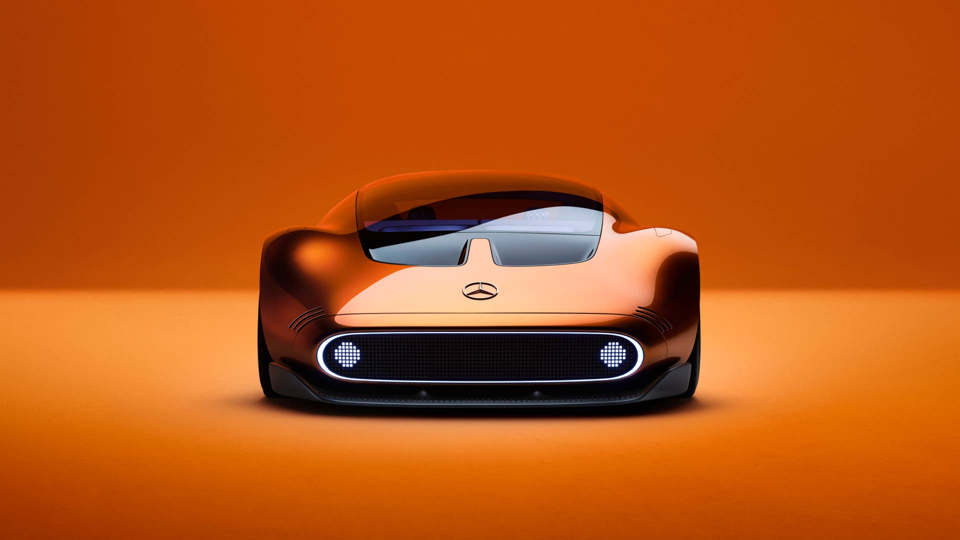 Mit dem Mercedes-Benz Vision One-Eleven präsentiert Mercedes-Benz eine neue Sportwagenstudie, die eine höchst dynamische Formensprache mit innovativer, vollelektrischer Antriebstechnologie kombiniert.  // Mercedes-Benz presents a new sports car study. The Vision One-Eleven combines a highly dynamic design language with innovative all-electric powertrain technology.