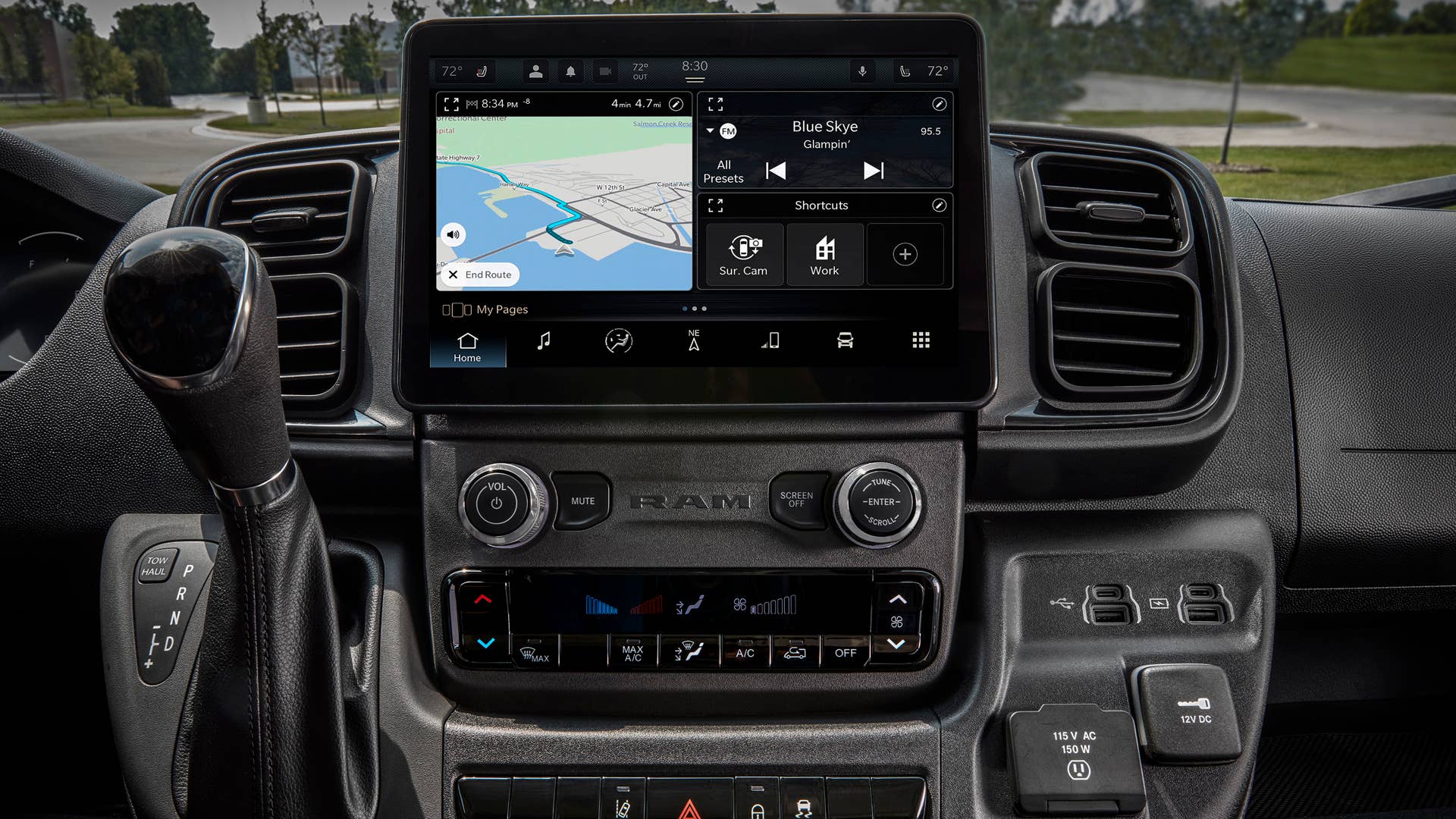 2023 Ram ProMaster fully configurable Uconnect 5 touchscreen display