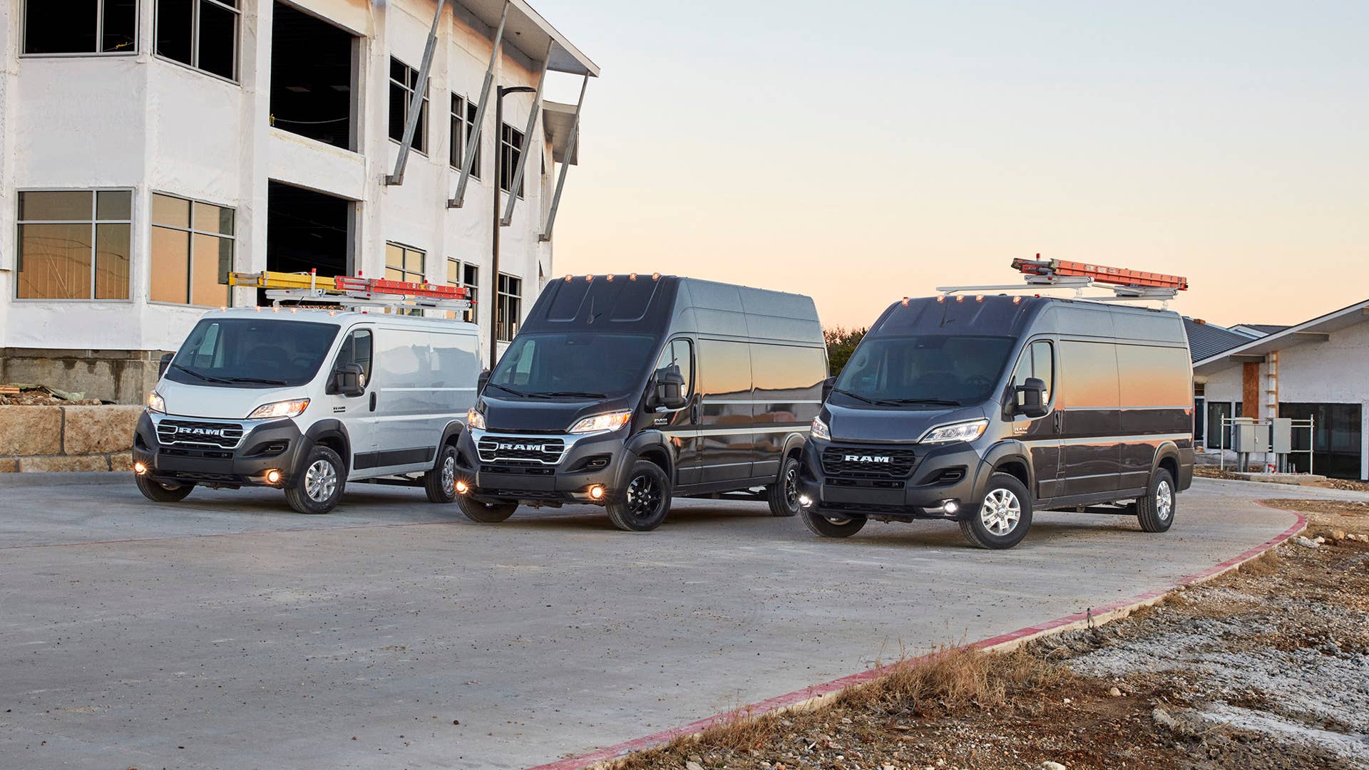 2023 Ram ProMaster standard, super high and high roof heights